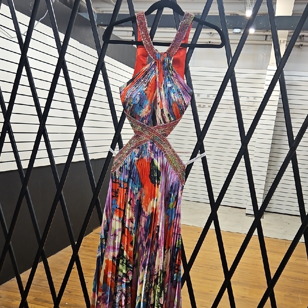 Cinderella Vibrant Backless Maxi Dress